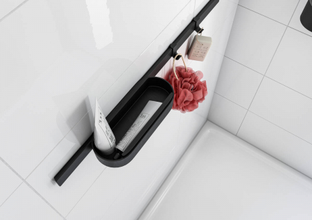 Set accesorii cabina de dus culoare negru mat Hansgrohe WallStoris 27967670 [1]
