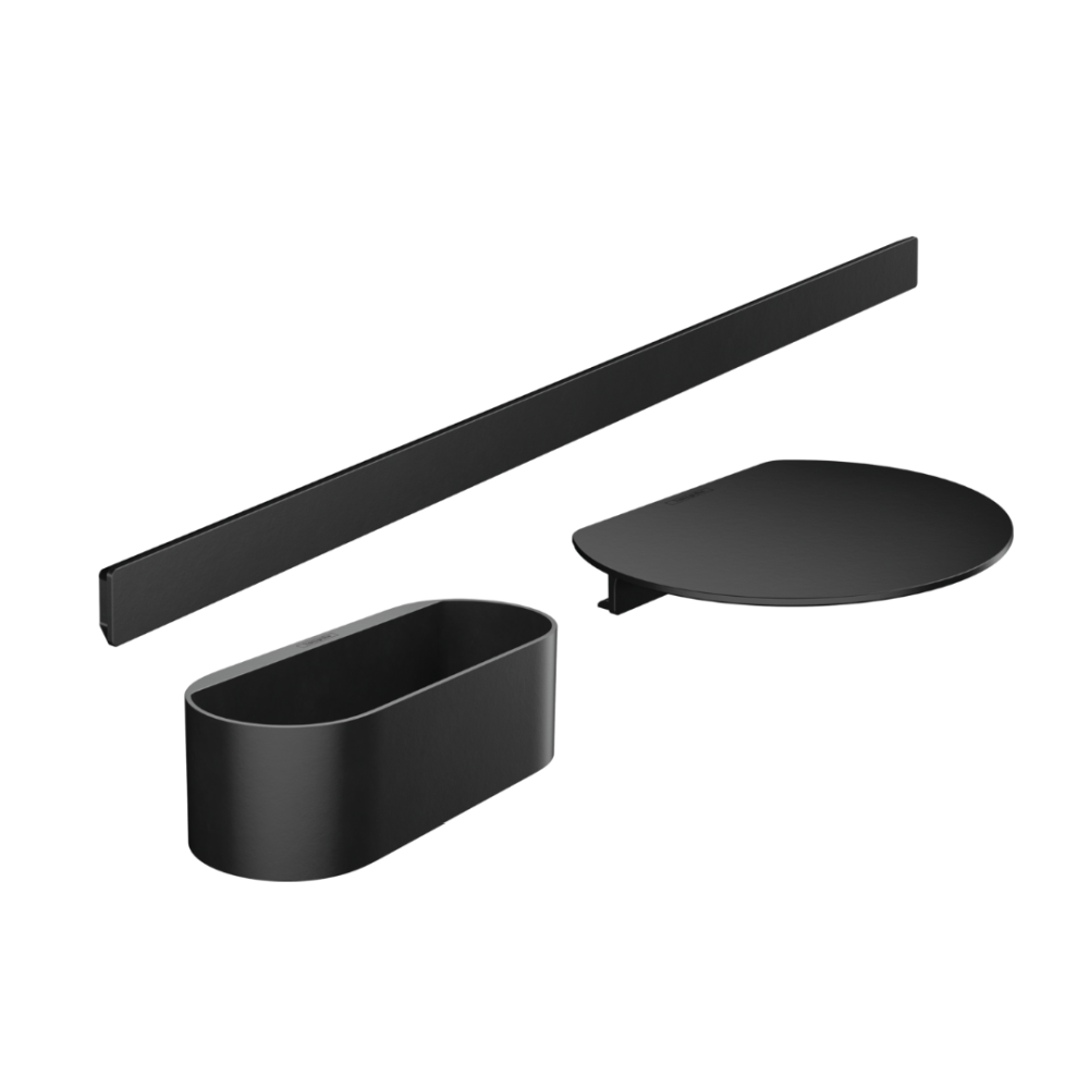 Baie - Set accesorii baie culoare negru mat Hansgrohe WallStoris 27966670