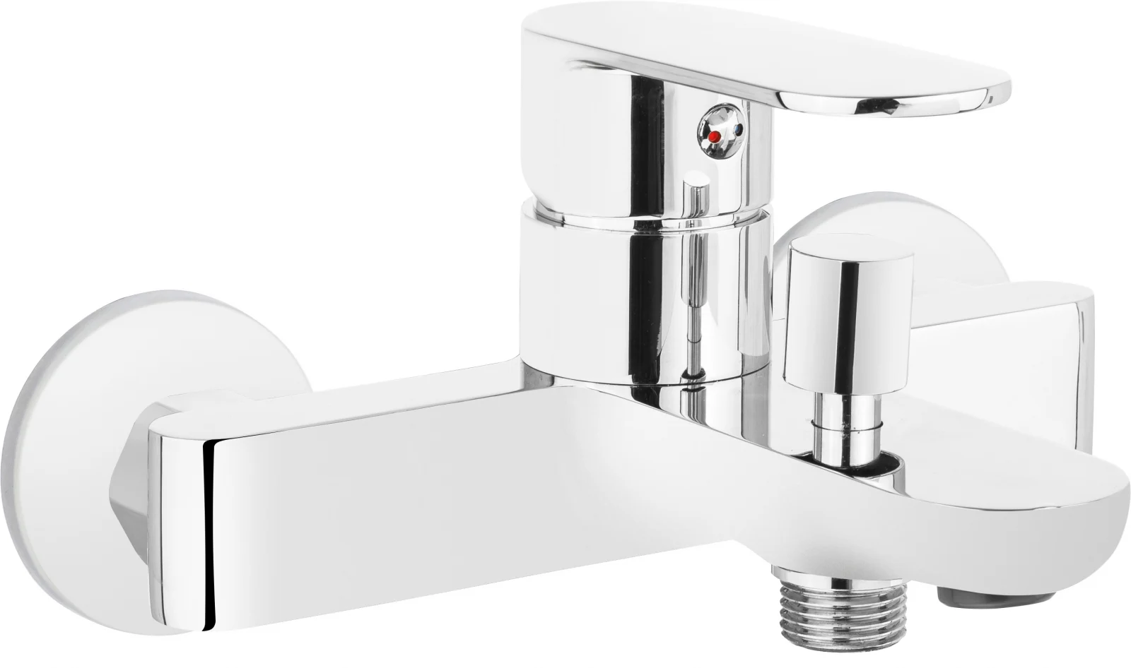 Set baterie cada si baterie lavoar Deante Alpinia cu accesorii baie Deante Round, crom [1]