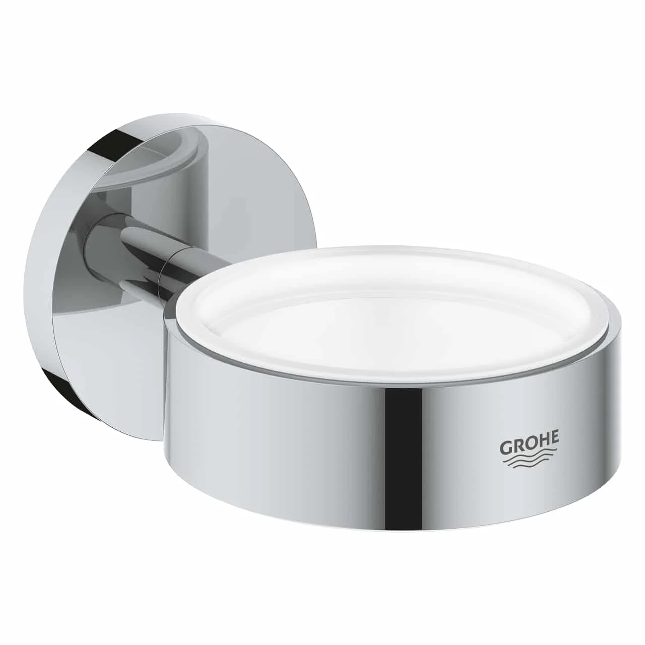 Set baterie cada si baterie lavoar Grohe Eurocube cu accesorii baie Grohe Essentials, crom lucios [6]