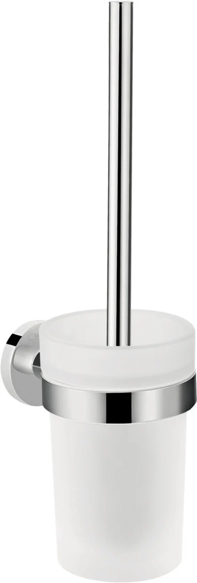 Set baterie cada si baterie lavoar Hansgrohe Finoris cu accesorii baie Hansgrohe Logis, crom lucios [7]