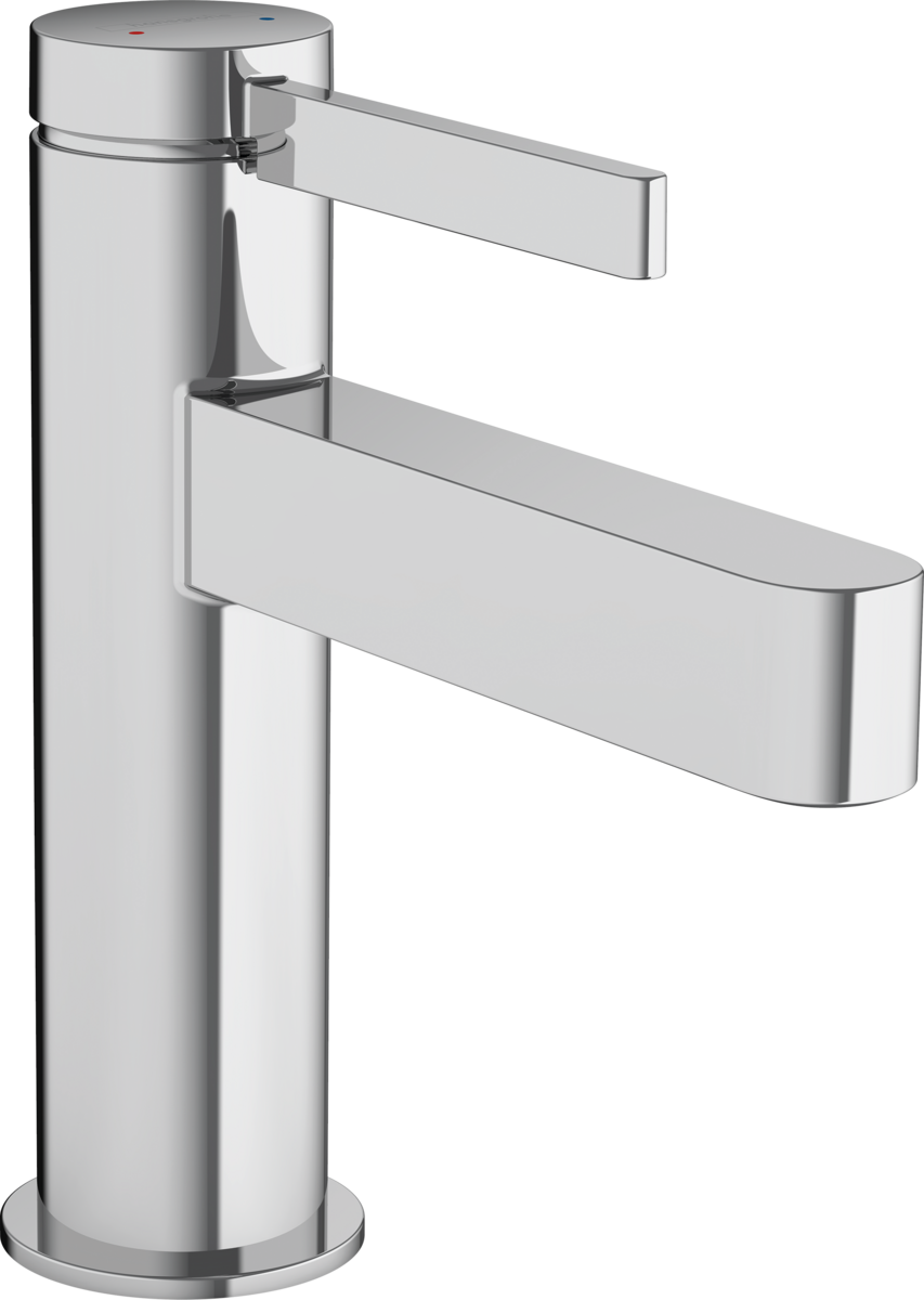 Set baterie cada si baterie lavoar Hansgrohe Finoris cu accesorii baie Hansgrohe Logis, crom lucios [2]
