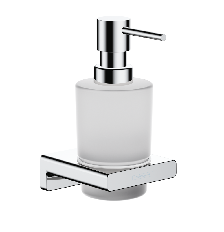Set baterie cada si baterie lavoar Hansgrohe Metropol cu accesorii baie Hansgrohe AddStoris, crom lucios [3]