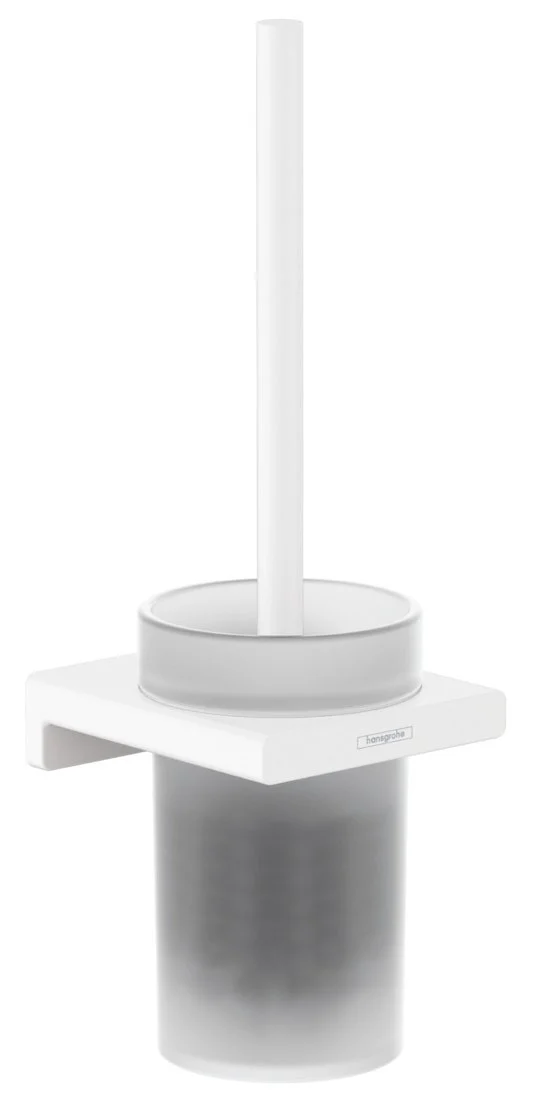 Set baterie cada si baterie lavoar Hansgrohe Talis cu accesorii baie Hansgrohe AddStoris, alb mat [4]