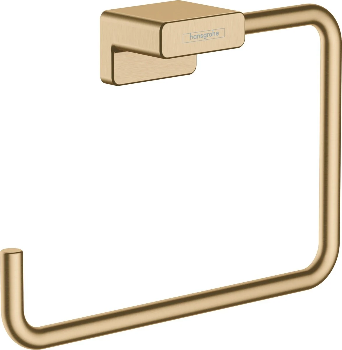 Set baterie cada si baterie lavoar Hansgrohe Talis cu accesorii baie Hansgrohe AddStoris, bronz periat [7]