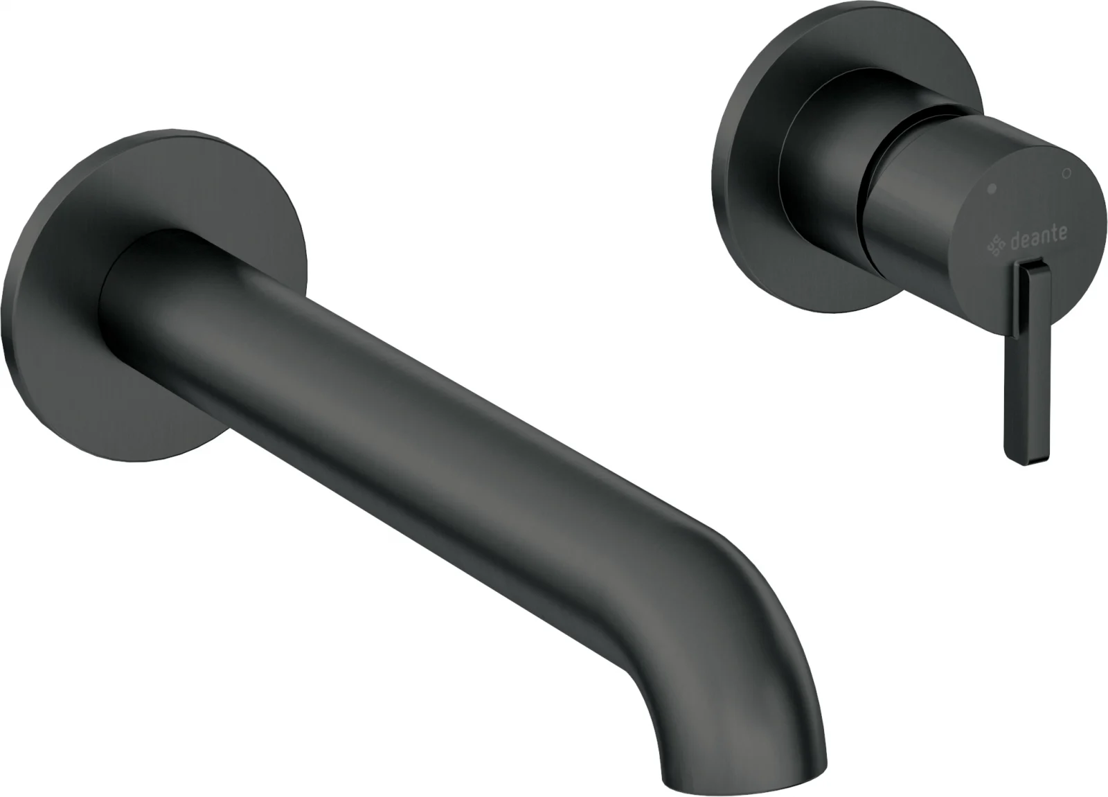 Set baterie dus si baterie lavoar incastrate Deante Silia cu accesorii baie Deante Round, negru [2]