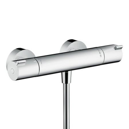 Set baterie lavoar, baterie dus termostatata si set dus, crom, Hansgrohe Ecostat Termostatic [2]