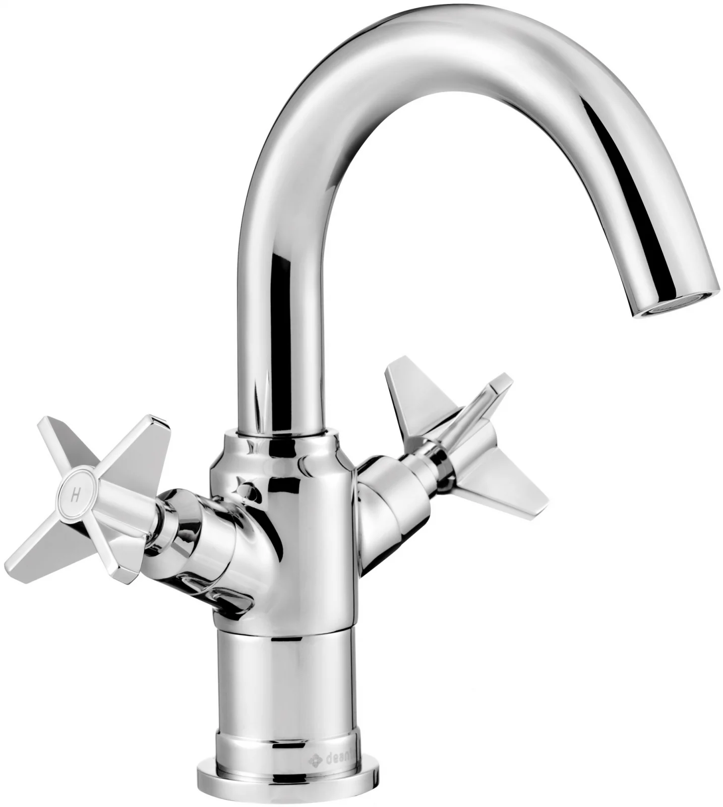 Set baterie lavoar Deante Temisto si accesorii baie Deante Silia, crom lucios [1]