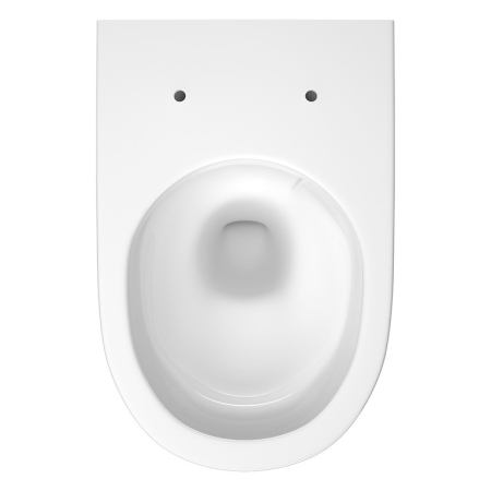 Set vas Wc suspendat si capac duroplast slim, alb, Cersanit City Pro [4]