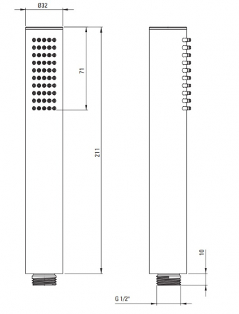 Set cada baie freestanding, lipita de perete, 170x80 cm, Hiacynt si baterie cada incastrata negru mat Silia [6]