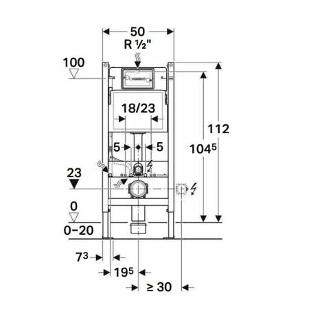 Set cada freestanding ovala, vas wc rimless cu capac soft close, rezervor incastrat si clapeta crom lucios [4]