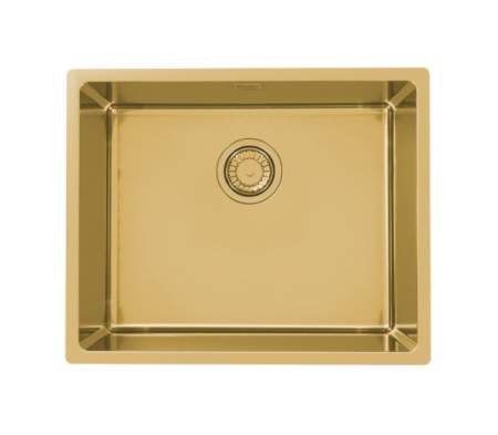 Set chiuveta bucatarie inox Kombino 50 si baterie bucatarie Fluid Monarch bronz [1]