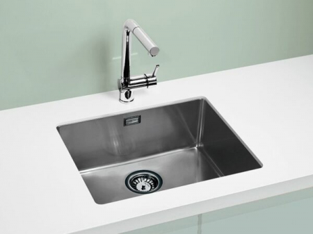 Set chiuveta bucatarie inox Kombino 50 si baterie bucatarie Fluid Monarch antracit [3]