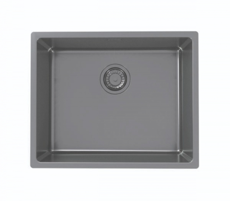 Set chiuveta bucatarie inox Kombino 50 si baterie bucatarie Fluid Monarch antracit [1]