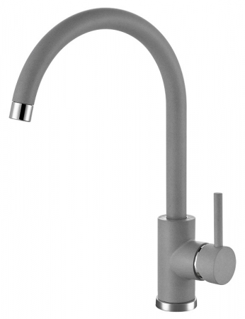 Set chiuveta bucatarie compozit Atrox 10 gri, baterie bucatarie Kati gri si tocator lemn [2]