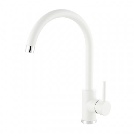 Set chiuveta bucatarie compozit Atrox 40 alba, baterie bucatarie Kati alba si accesorii [2]