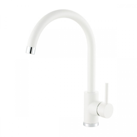 Set chiuveta bucatarie compozit Atrox 50 alba, baterie bucatarie Kati alba si accesorii [2]