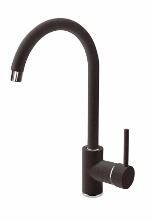 Set chiuveta bucatarie compozit neagra, cu picurator si baterie bucatarie inclusa, Corio [1]