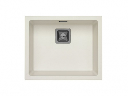 Set chiuveta bucatarie compozit Quadrix 50 alba si baterie bucatarie Laguna Monarch antracit [1]