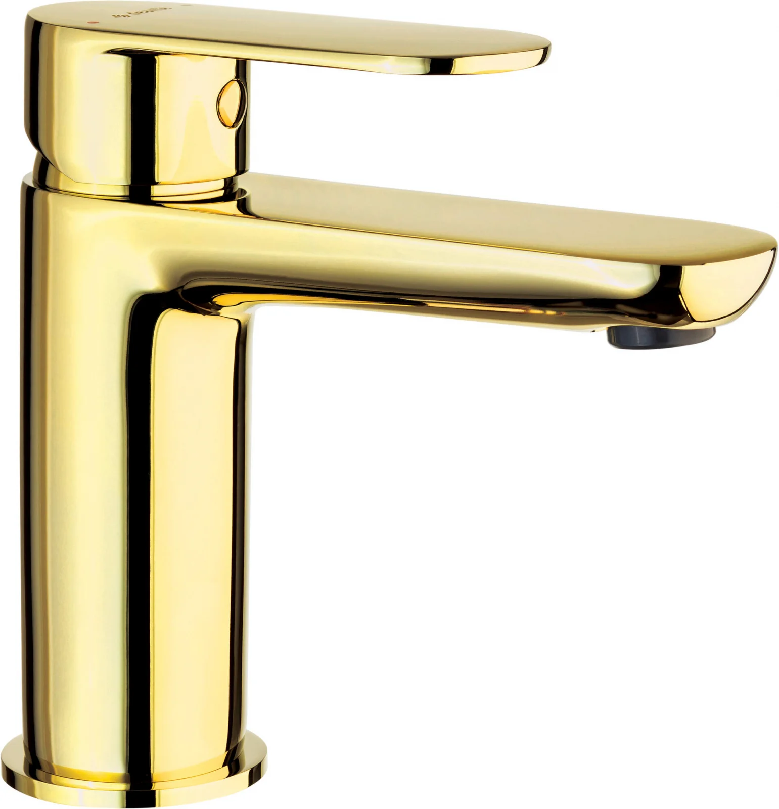 Set coloana de dus si baterie lavoar Deante Alpinia cu accesorii Deante Silia, auriu lucios [1]
