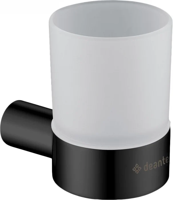 Set coloana de dus si baterie lavoar Deante Anemon cu accesorii Deante Round, negru mat [5]