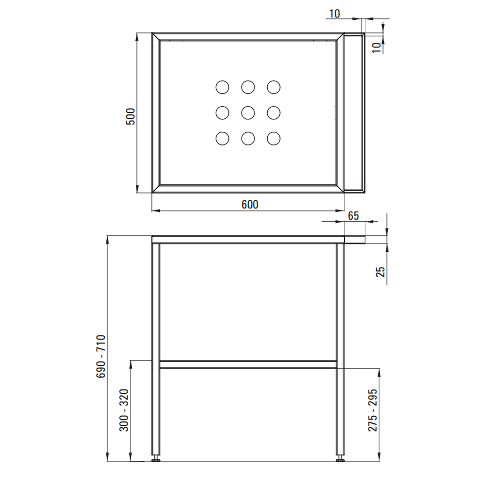 Set consola baie neagra Deante Temisto cu lavoar inclus 60 cm [3]
