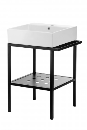 Mobilier baie - Set consola baie neagra Deante Temisto cu lavoar inclus 60 cm