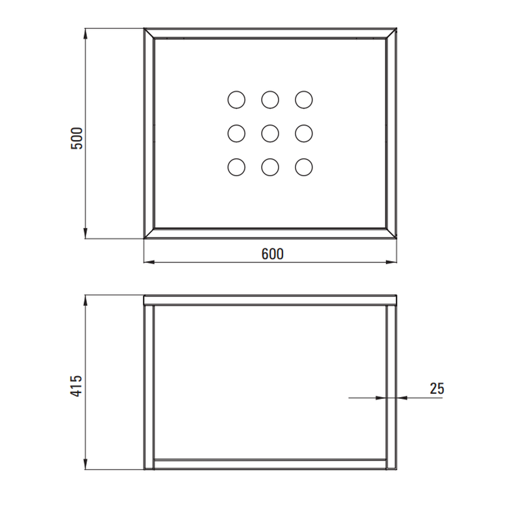 Set consola baie suspendata neagra Deante Temisto cu lavoar inclus 60 cm [5]
