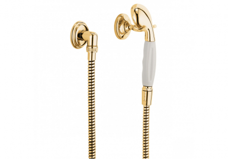 Seturi de dus - Set de dus cu para, furtun si suport bifurcat placate cu aur Kludi Adlon 2710545