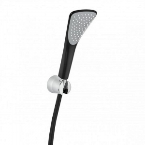 Baie - Set de dus Kludi Fizz 1S cu suport fix, para si furtun negru mat