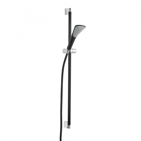 Baie - Set de dus Kludi Fizz 1S cu bara 90 cm, para si furtun negru mat