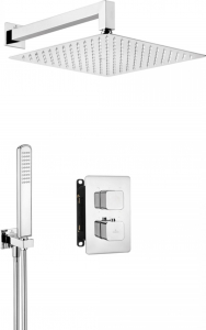 Sisteme de dus incastrate - Set dus incastrat cu baterie termostatica, culoare crom lucios, Deante, Box