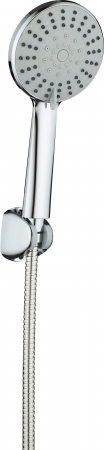 Set de dus, para, furtun si suport fix, crom, cu 5 functii, Deante Neo Pure