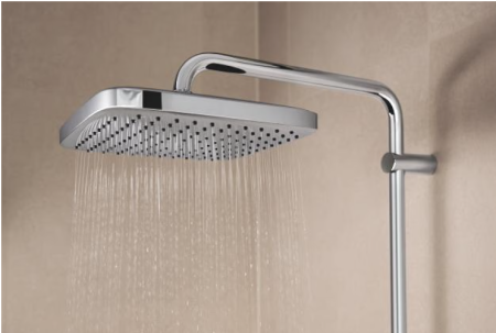 Set de dus cu termostat cu 2 jeturi, crom lucios, Grohe Vitalio Comfort [3]