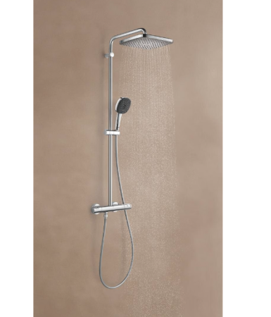 Set de dus cu termostat cu 2 jeturi, crom lucios, Grohe Vitalio Comfort [2]