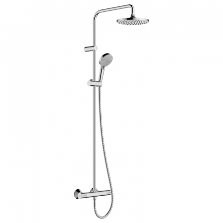 Coloane de dus - Set de dus culoare crom lucios, Vernis Blend 200, cu baterie termostatata, Hansgrohe