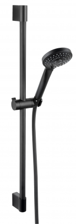 Set de dus FDesign Inula cu bara, para dus 3 functii si furtun, negru mat [2]