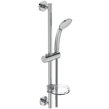 Baie - Set de dus Ideal Standard Idealrain Soft cu bara 60 cm, para dus o functie si furtun, crom lucios