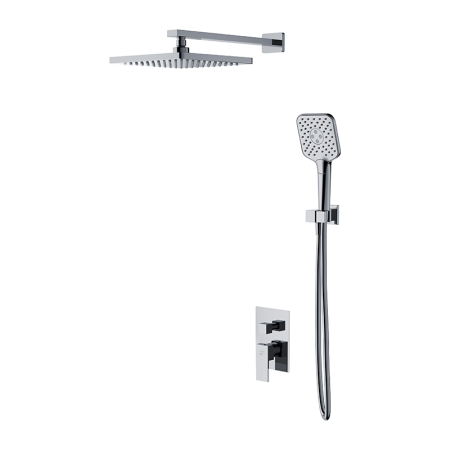 Sisteme de dus - Set de dus incastrat Bari B1000, crom, Cersanit