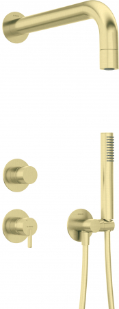 Sisteme de dus incastrate - Set de dus incastrat culoare auriu periat Deante Silia