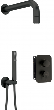 Sisteme de dus incastrate - Set de dus incastrat Deante Silia negru mat
