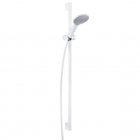 Set de dus Kludi Freshline 1S cu bara 90 cm, para si furtun alb mat [0]