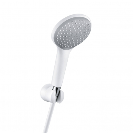Seturi de dus - Set de dus Kludi Freshline 1S cu suport fix, para si furtun alb mat