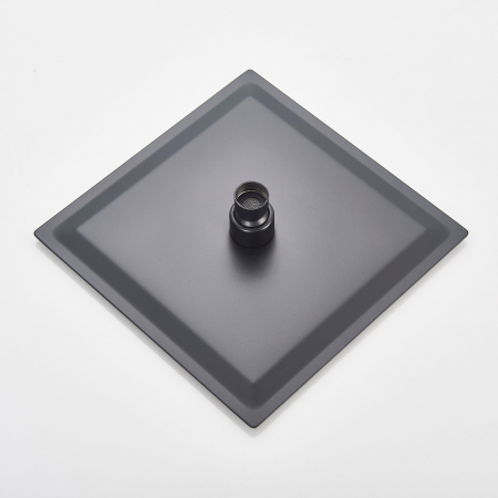 Set dus negru incastrabil, cu para patrata 30 cm, 2 functii de curgere a apei [2]
