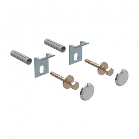 Baie - Set de fixare pentru pisoar Geberit Kerafix, capac crom