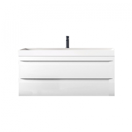 Mobilier baie - Set dulap baie cu lavoar inclus KolpaSan Naomi 100 cm, alb
