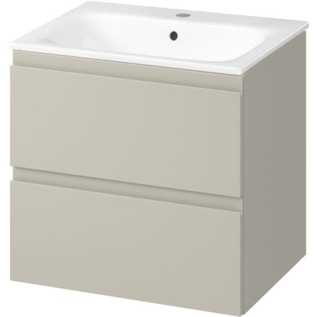 Seturi mobilier cu lavoar - Set dulap baie suspendat cu lavoar inclus 60 cm, casmir, Cersanit Moduo