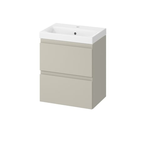 Mobilier baie - Set dulap de baie suspendat cu lavoar 50x35 cm, casmir, Cersanit Moduo