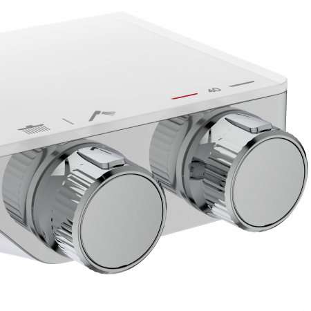 Coloana de dus cu baterie termostatata si etajera Ideal Ceratherm S200 crom lucios [3]