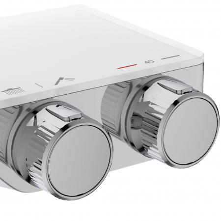 Coloana de dus cu baterie termostatata si etajera Ideal Ceratherm S200 II crom lucios [3]